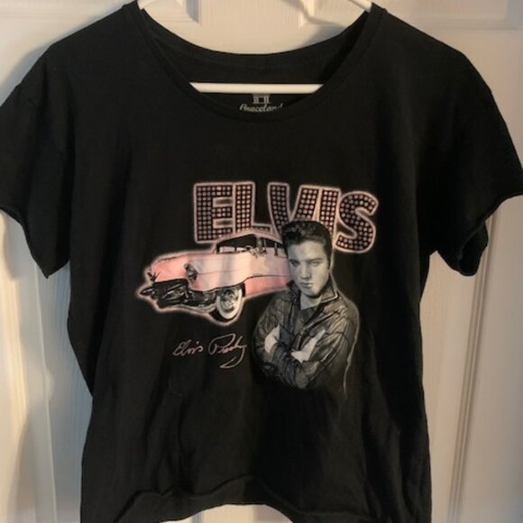 ELVIS PRESLEY WOMENS  BAND TEE - Picture 1 of 4